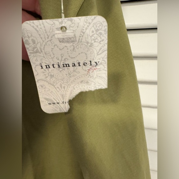 NWT Free People Intimately army Green Stretch High Neck Bodysuit XS/small - Picture 4 of 5